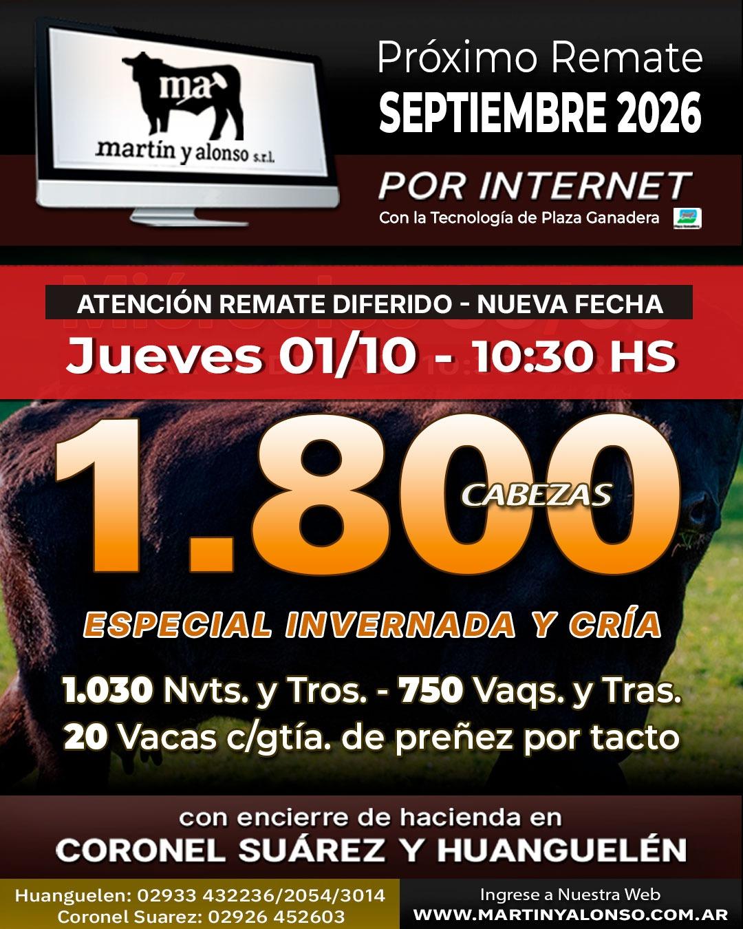 Afiche del remate
