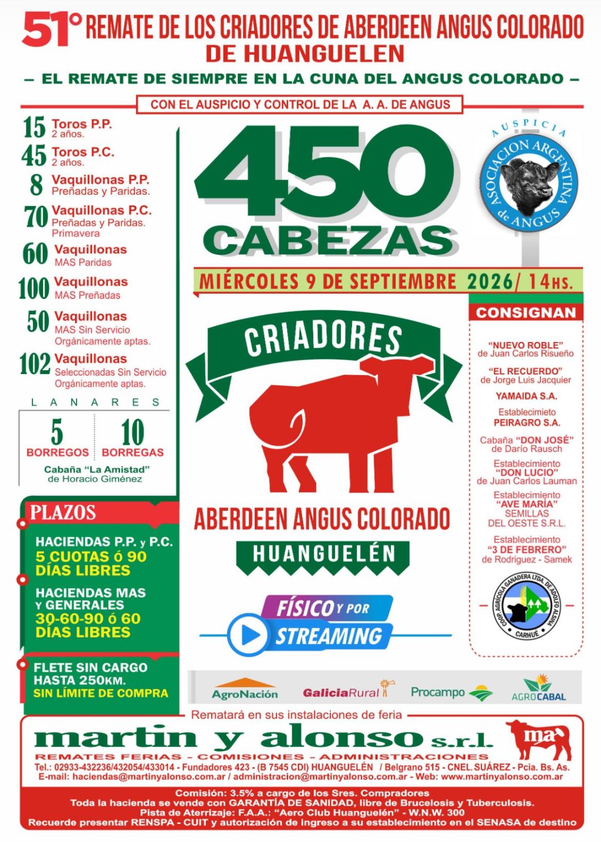 Afiche del remate