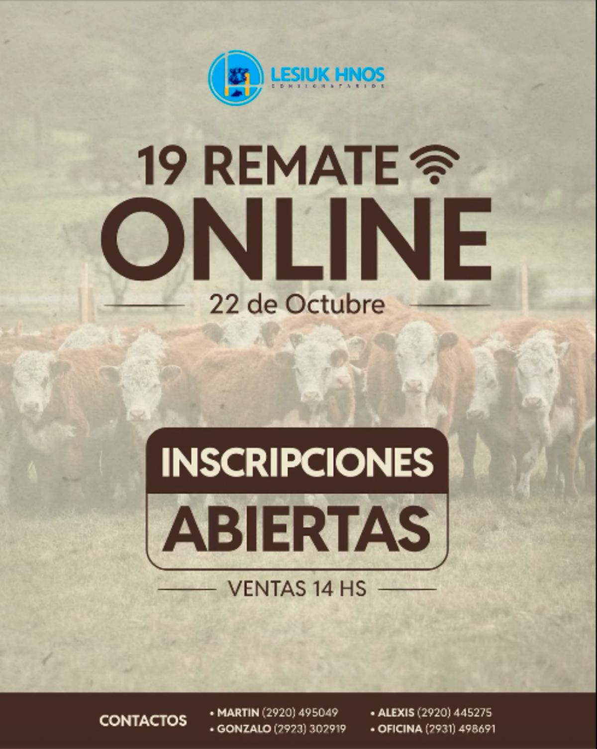 Afiche del remate